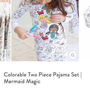Caden Lane Colorable Mermaid Magic Pajama Set